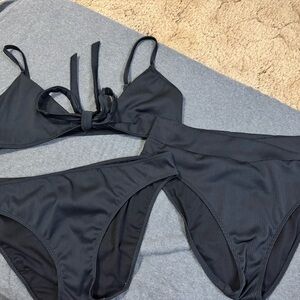 Hollister Sleek Black Bikini Set